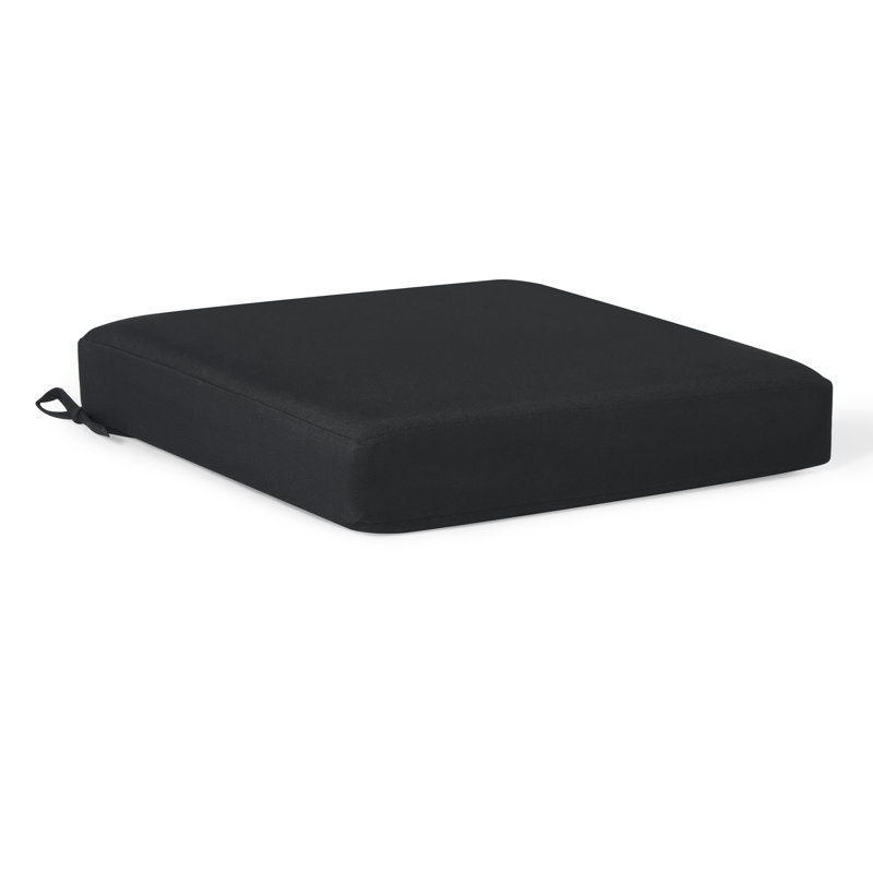 Coussin de siège d'extérieur, Noir