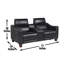 Causeuse en cuir Transition Dual-Power