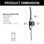 31.5Inch Battery Operated Bath Bar LED Wall Light Dimming & Timming