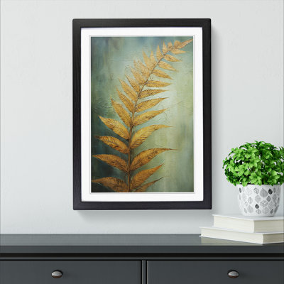 Fern Leaf Contemporary - Framed Print