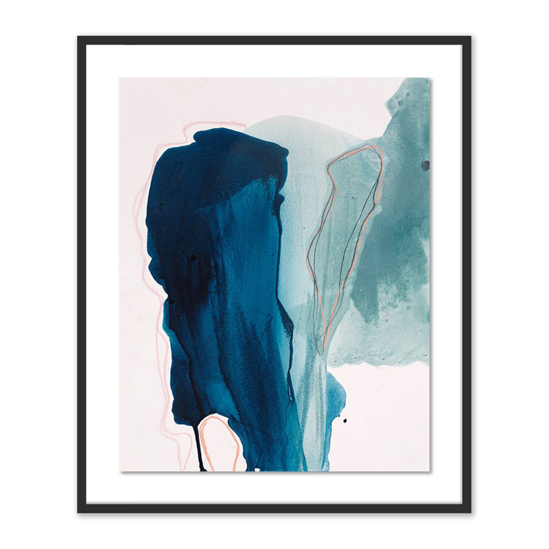 Depth by Kim Whiteside, 40" H x 33" W x 2.5" D, Black
