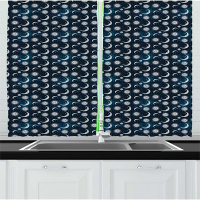 Ruffled Kitchen Curtain