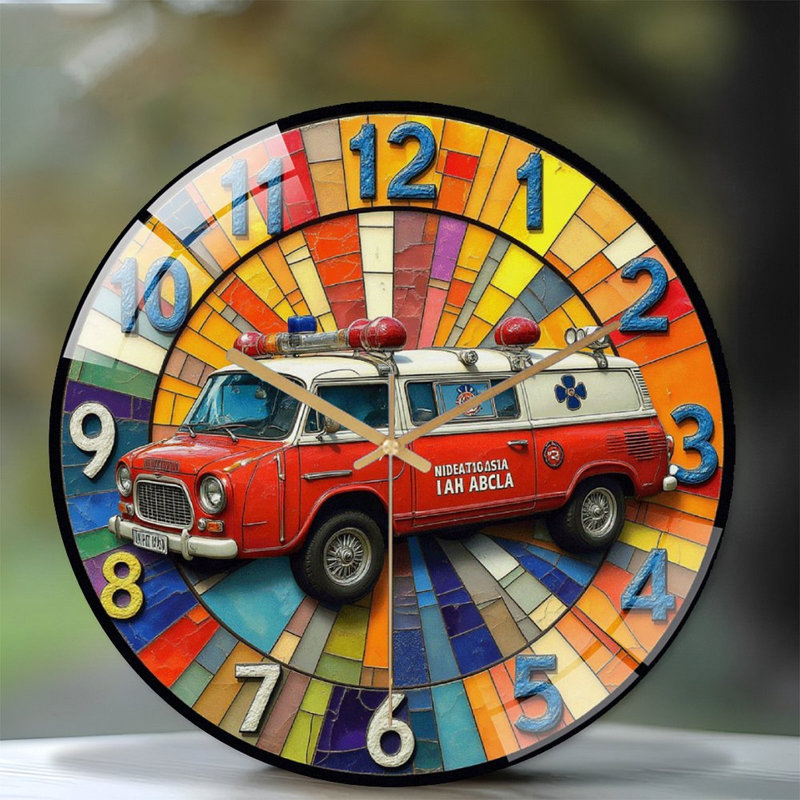 Horloge murale rétro 12 po