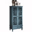 Armoire d'appoint en bois sculpté à 2 portes avec tiroir Anadia-1430720657