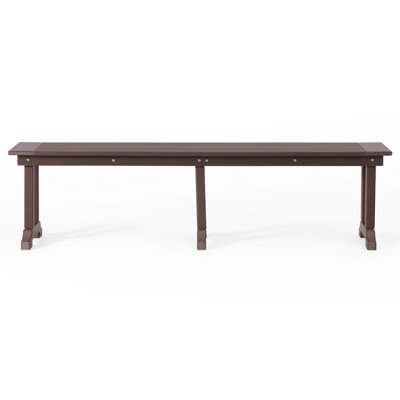 Outdoor All-Weather HDPE Dining Bench by Lark Manor