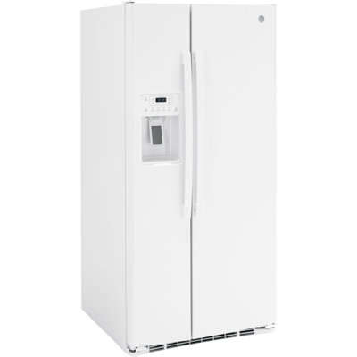 GE Appliances 33 " 23 Cubic Feet Freestanding Side by Side Refrigerator with Ice Maker