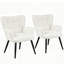 Chaise d'appoint moderne Mid-Century avec dossier et pieds en métal-1529856824