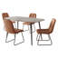 5-Piece Dining Table and Chairs ,Dining Room Set with 4 Modern Chairs-289733693-289733688