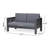 Acacia Wood Outdoor Loveseat And Coffee Table Set With Cushions