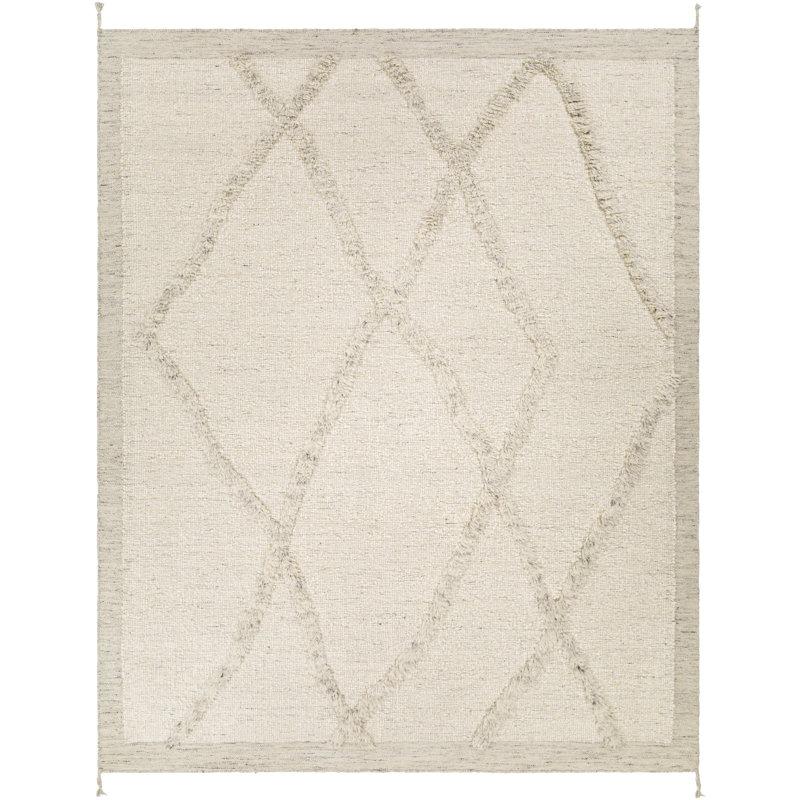 Wool Geometric Area Rug, Rectangle 2' x 3'
