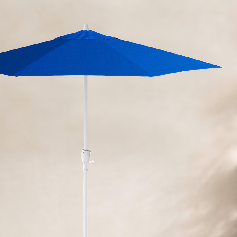 Parasol de marché 86,3 po Kenne, Toile Sunbrella® bleu pacifique, l 90 po x P 90 po