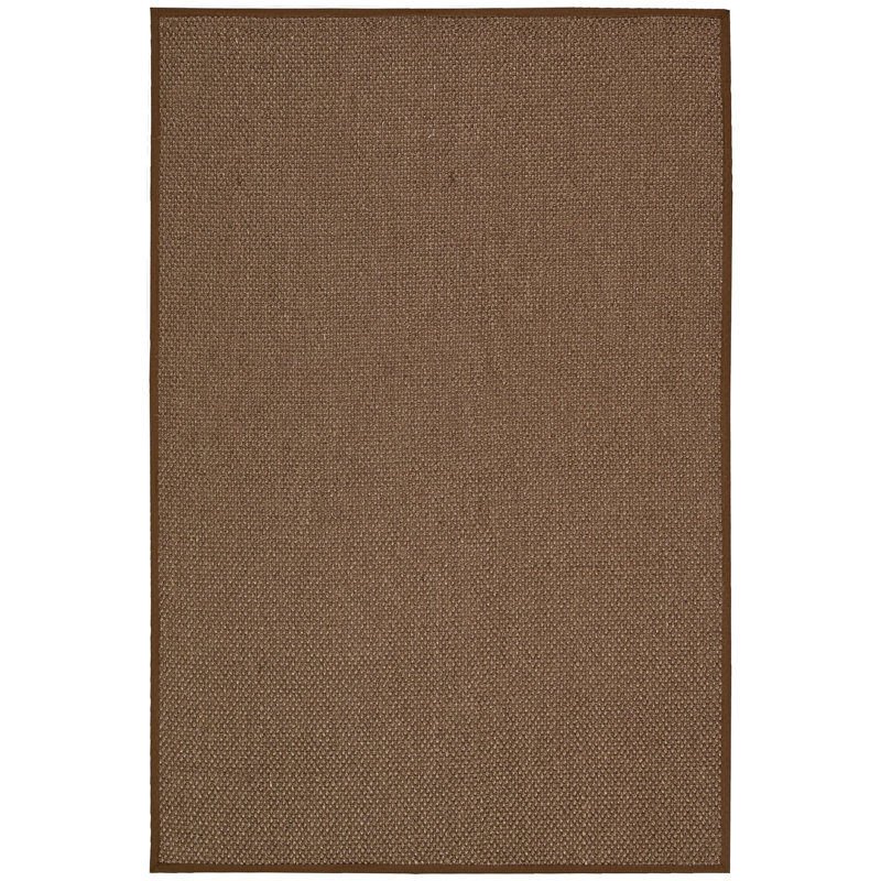 Kerala Handwoven Java Chocolate Area Rug, Rectangle 2'6" x 4'2"