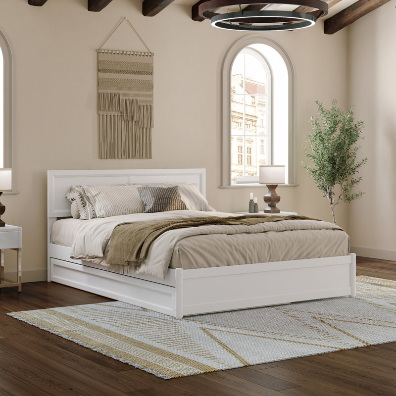 Lit plateforme Astley, Grand, Blanc