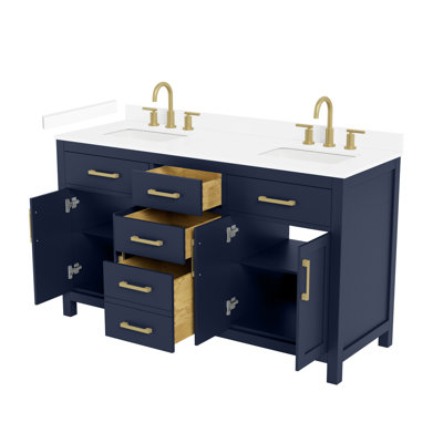 Ensemble de meuble-lavabo double 60 po Beckett