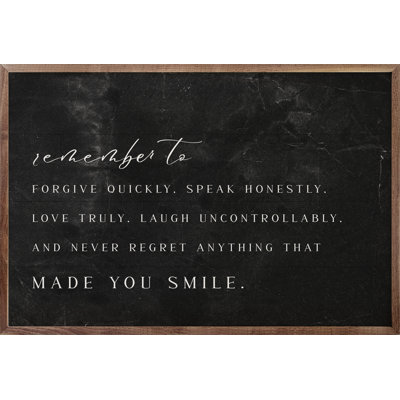 Made You Smile - noir