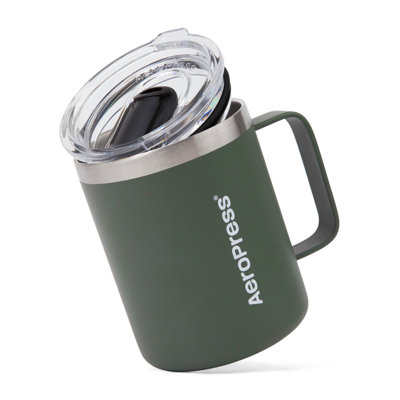 Aeropress Travel Coffee Mug - Stainless Steel - Green
