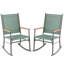 Chaises berçantes de patio pour 2 personnes-1895964415