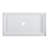 Voltaire 60" x 36" Acrylic White, Single-Threshold, Center Drain, Shower Base-97854795-97854796