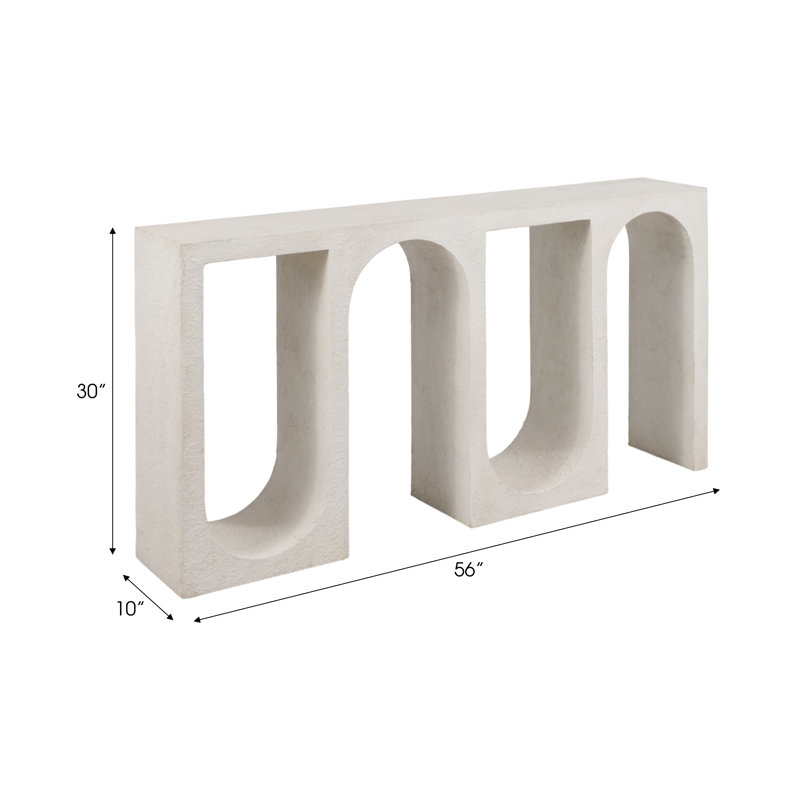 Canning Cement Textured Console Table
