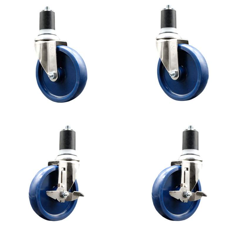 Ensemble de roulettes extensibles en poly 316