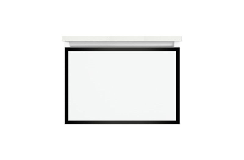 Profiles Framed 24" Single Bathroom Vanity Base Only, Full Drawer, No, Beach/Polished Nickel