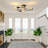 3-Light Semi Flush Mount Ceiling Light