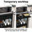 Mini Fridge Cabinet,Refrigerator shelves with Power Outlet and Multi-layer storage compartments-1482809643