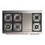 Majestic III Series 48 Inch Dual Fuel Range with 5 Sealed Burners, Griddle, Frenchtop in Matte Graphite (Liquid Propane, Burnished Trim)-934303592-934303594-934303595
