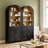 Aterlia 80.9" Arched Storage Bookcase-1799064748