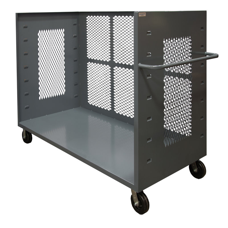 Chariot à maille 3 côtés, H 57 po x l 60 po x P 24 po