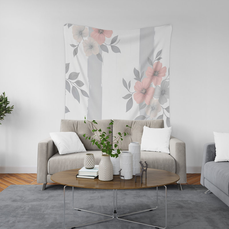 Tapisserie murale, H 60 po x l 51 po x P 0,5 po