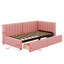 Lit de jour simple tapissier avec 2 tiroirs-450901871