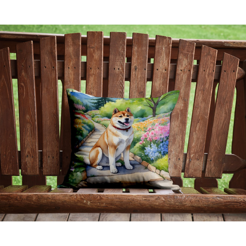 Coussin décoratif intérieur / extérieur Spring Path, H 14 po x l 14 po