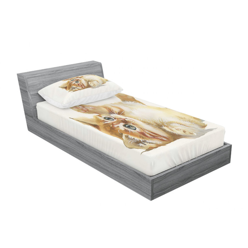 Microfiber Sheet Set, Twin Sheet Set with Fitted Sheet