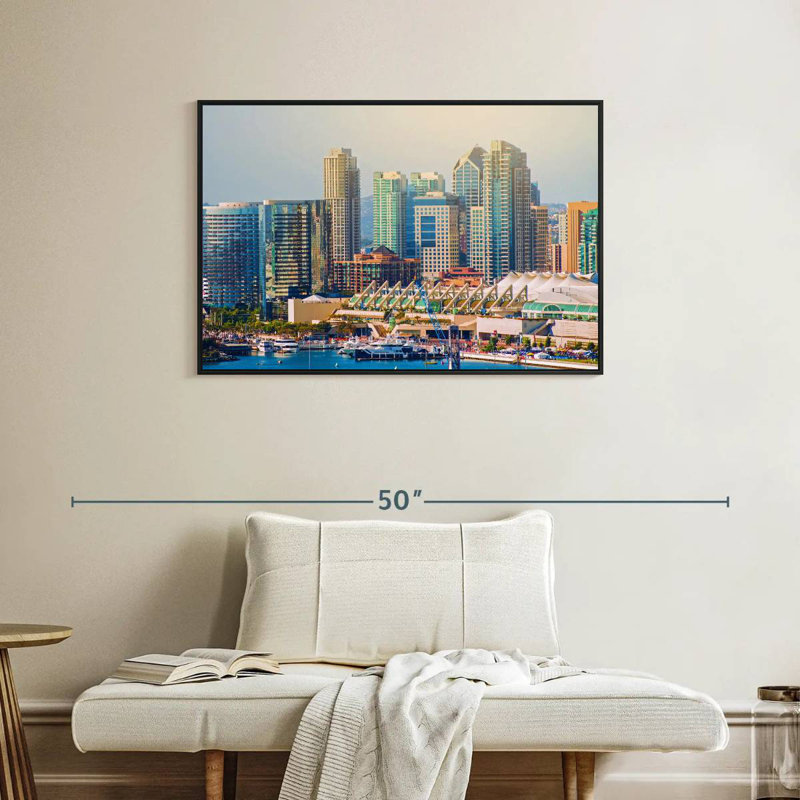 Ville de San Diego, Cadre flottant noir, 37 po x 25 po