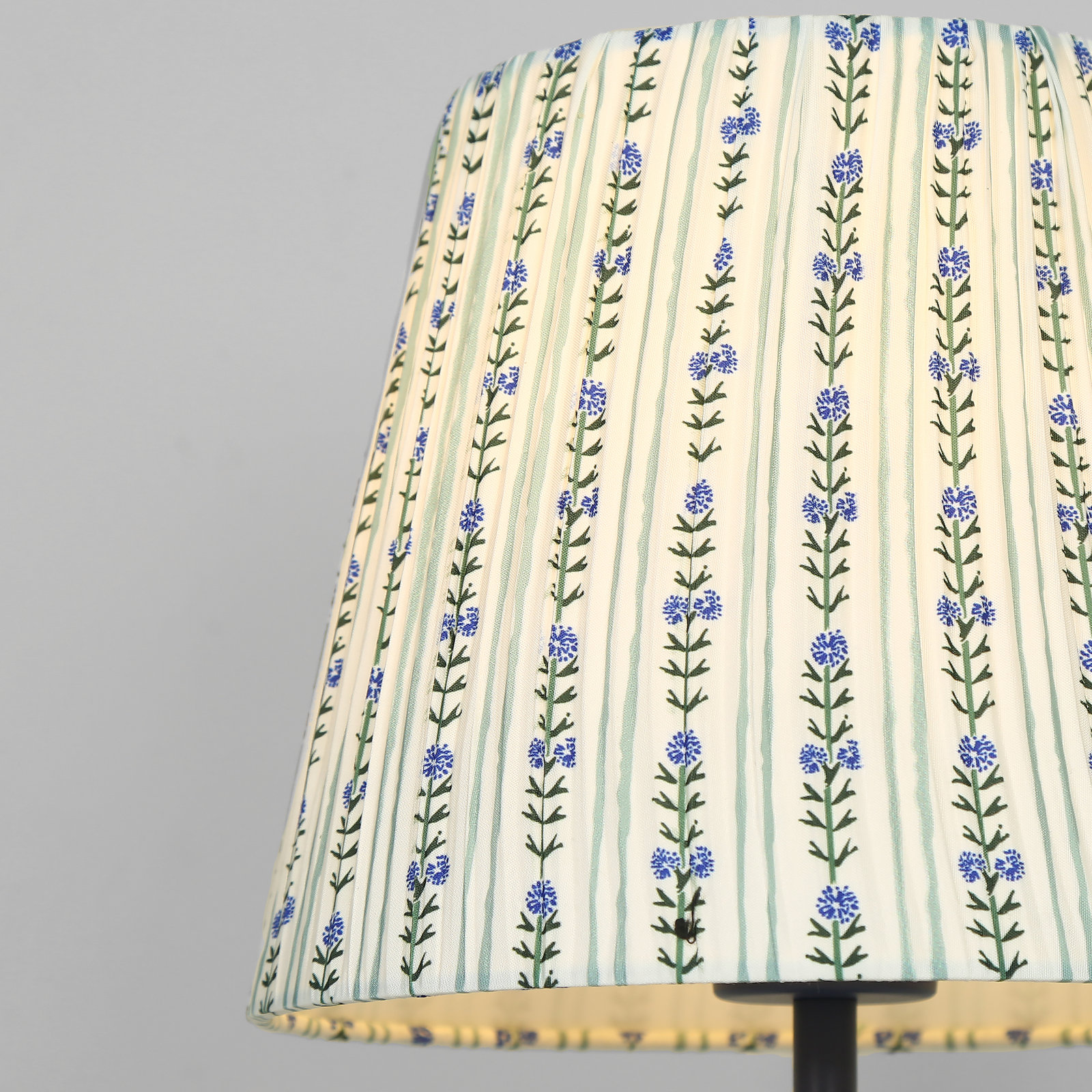 16” Table Lamp with Fabric Lampshade, Purple-blue