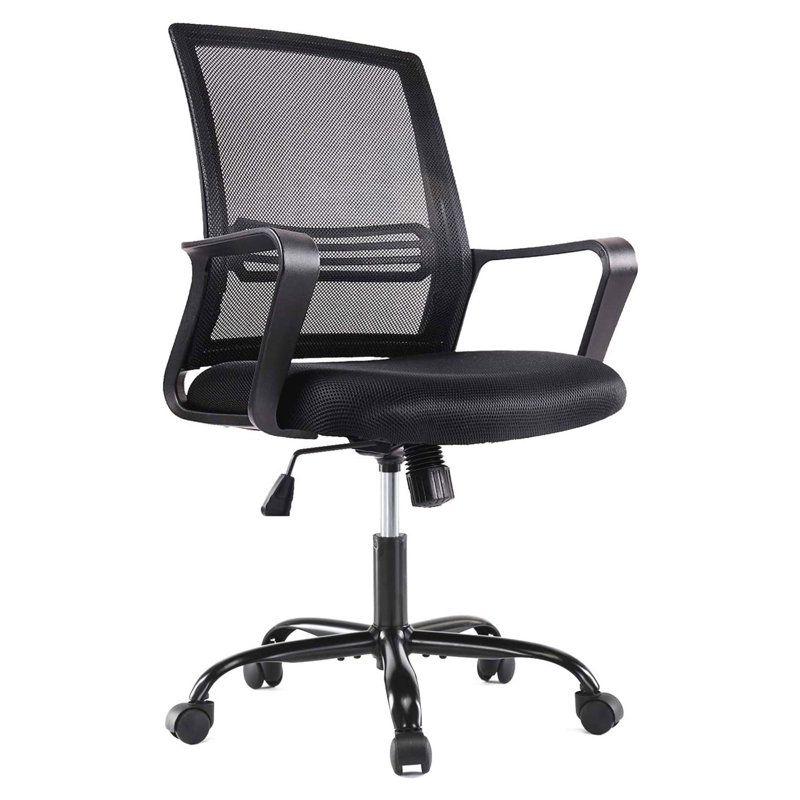 Chaise de travail ergonomique Gready, Noir, Noir