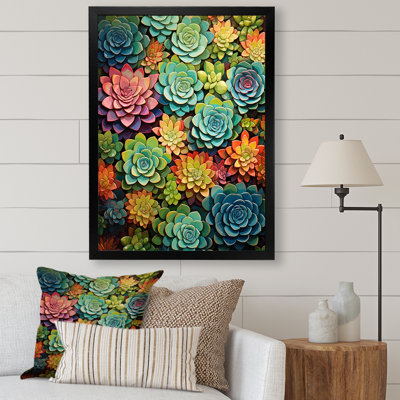 «Chantile Succulents Succulent», reproduction d'art sur toile