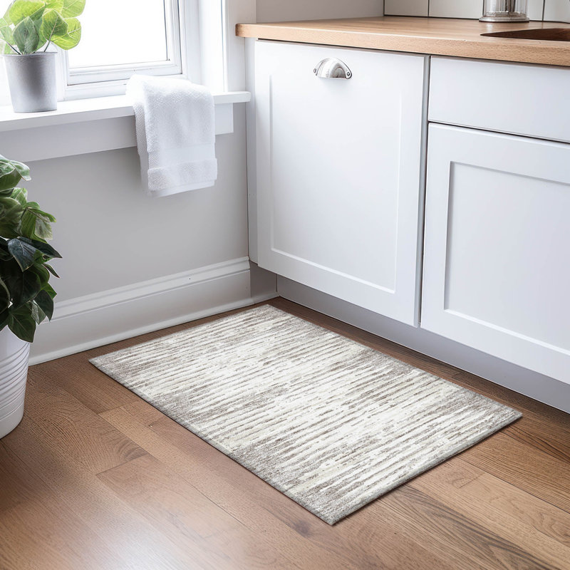 Malek Indoor/Outdoor Area Rug with Non-Slip Backing, Rectangle 1'8" x 2'6"