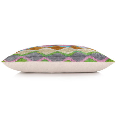 Coussin en velours Wave