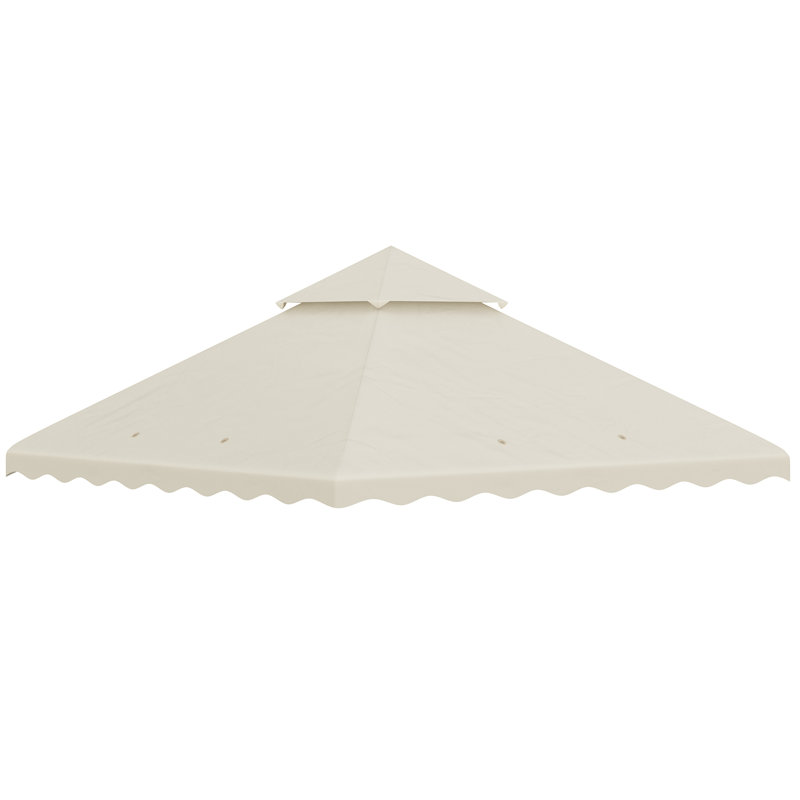 Anura Dakota Fields Polyester Roof for Canopy, White