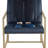 Modern Design PU Leather Upholstered Armchair with Steel Frame and Wide Backrest for Dining Bedroom-710035505-710035504