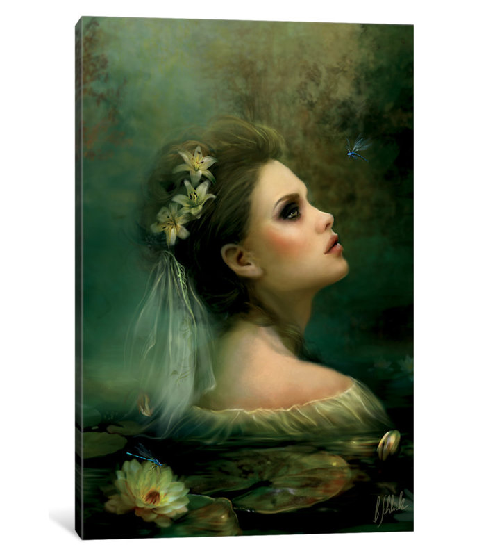« waterlily », impression sur toile, H 60 po x l 40po x P 1,5 po