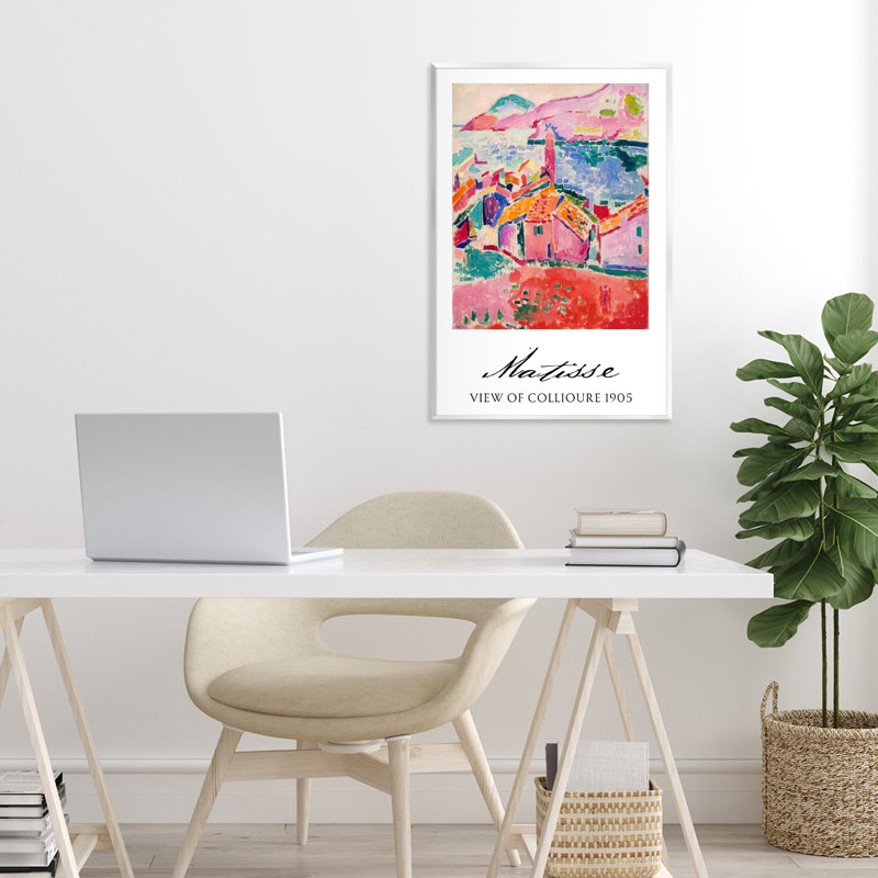 Vue de la plaque murale Collioure, design par Vintage Hustle, H 19 po x l 13 po
