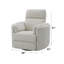 Fauteuil inclinable oscillant Sagen Beige Boucle