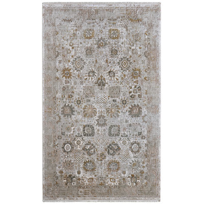 Tapis ivoire et floral traditionnel Cadiz
