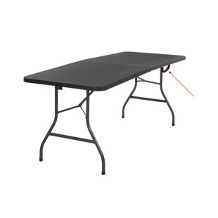 Table de banquet pliable en deux de 6 pi avec poignée COSCO