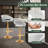 Anastacio Swivel Upholstered Adjustable Height Counter Stool with Metal Frame,Bar Stools with Footrest, Kitchen Island Chairs for Dining Room, Home Bar, Cafe-382065714-388507038