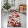 Tapis ivoire / rouge / vert Asiha