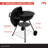 Megamaster 22'' Compact Kettle Charcoal Grill